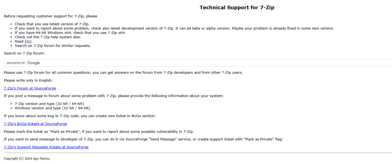 7-Zip 스크린샷 2