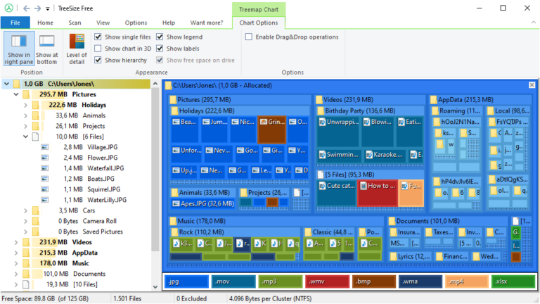 TreeSize Free 스크린샷 2