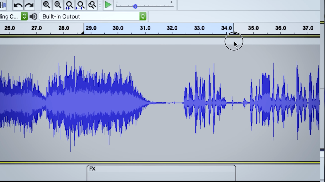 Audacity 메인화면1