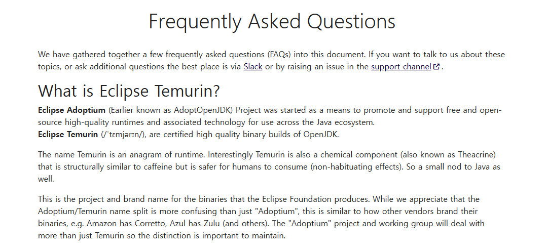 Eclipse Temurin 메인화면3