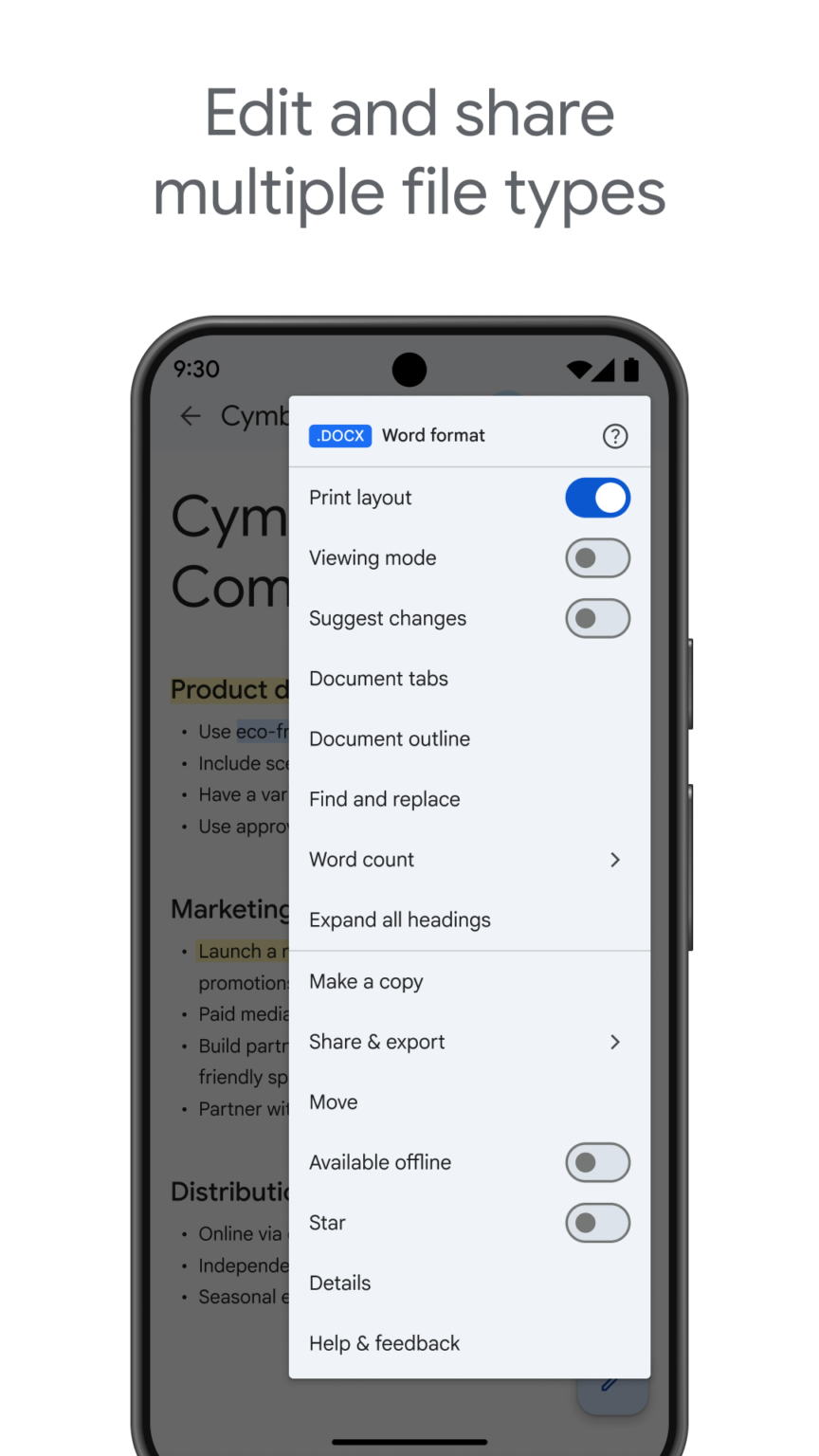 Google Docs 스크린샷 2