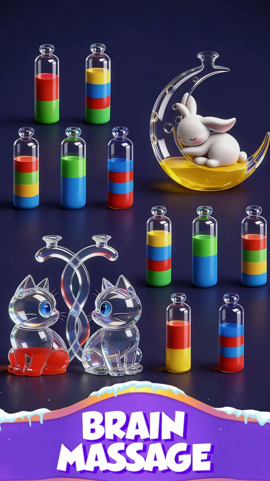 Water Match™- ASMR Water Sort 스크린샷 1