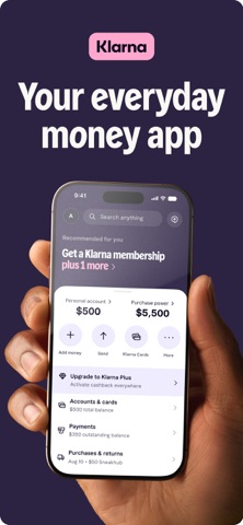 Klarna: Smarter everyday money 스크린샷 1