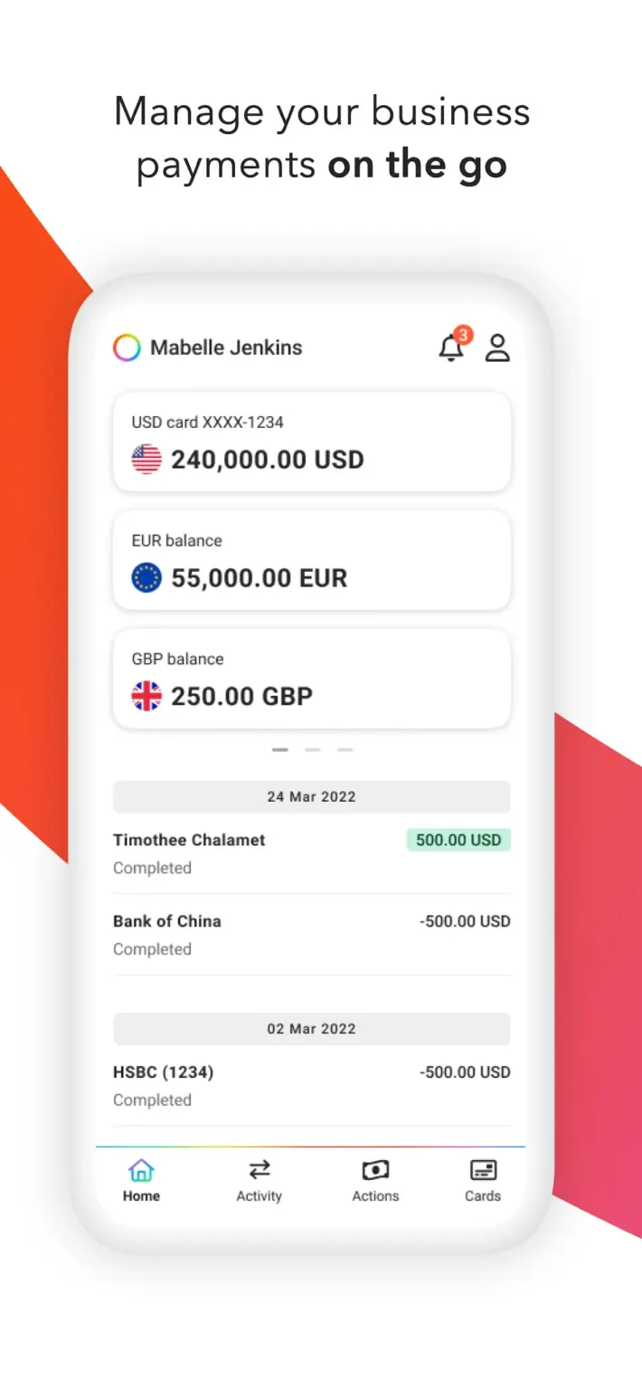 Payoneer 스크린샷 2