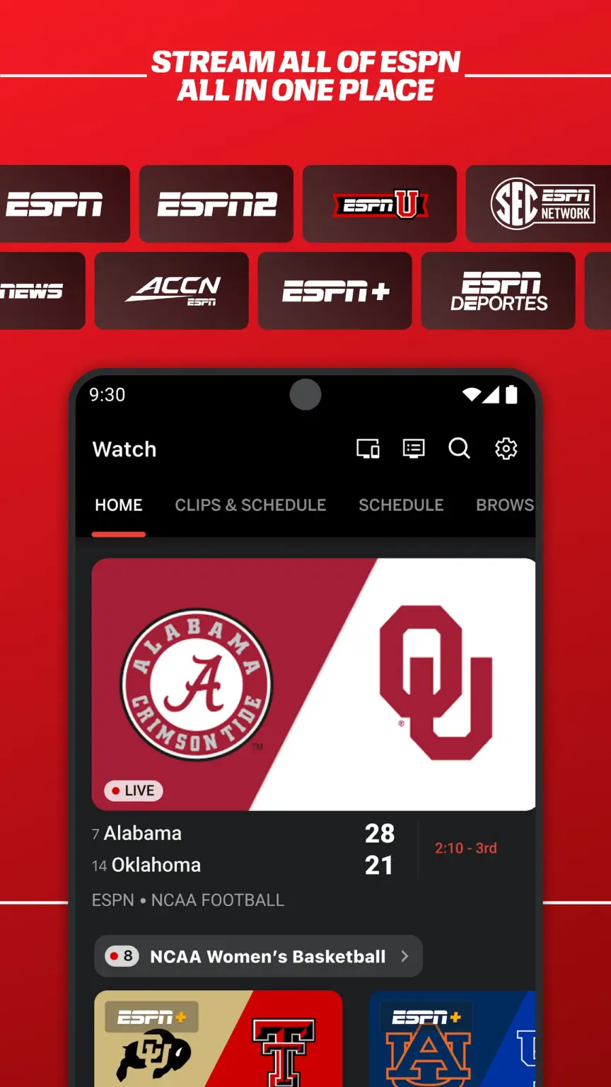 ESPN 스크린샷 2