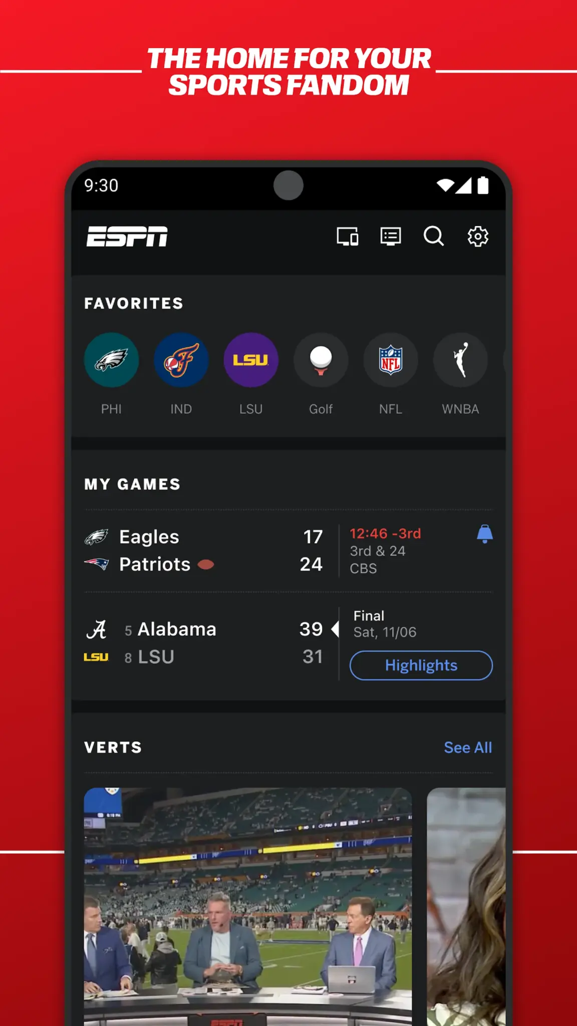 ESPN 스크린샷 3