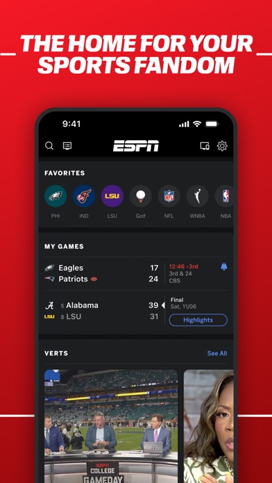 ESPN 스크린샷 2