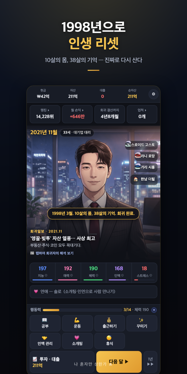 나 혼자만 상환가 : 회귀 인생게임 스크린샷 2